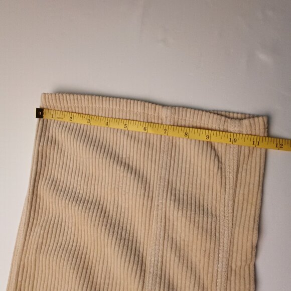 Urban Outfitters Woman's Wide Leg Baggy Cargo Corduroy Pants Size 24/0 Yellow - Picture 9 of 9